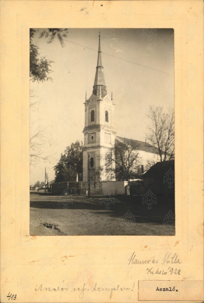 Aszalói templom. 1928.