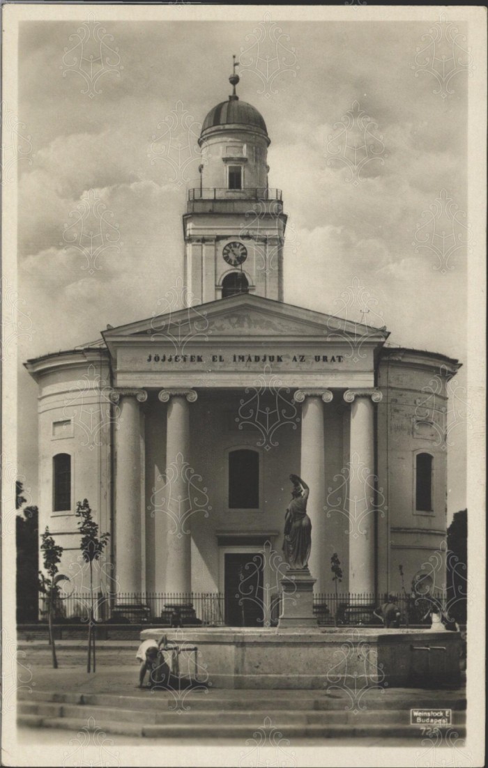 Mezőtúri templom (képeslap)
